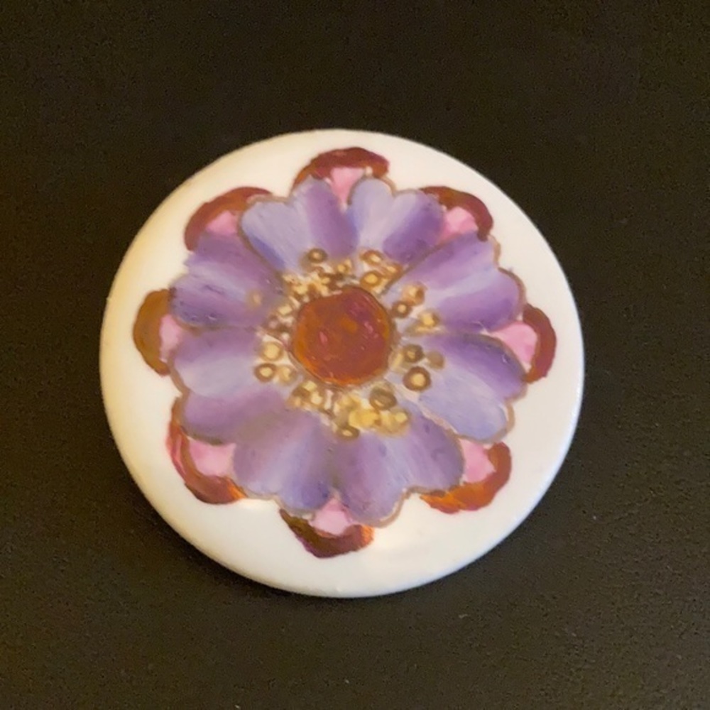 Vintage signed Roca Pansy brooch